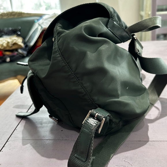 Prada dark green Nylon Backpack - Picture 10 of 14